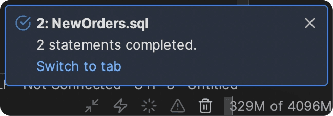 Search connections inside DbVisualizer Editor
